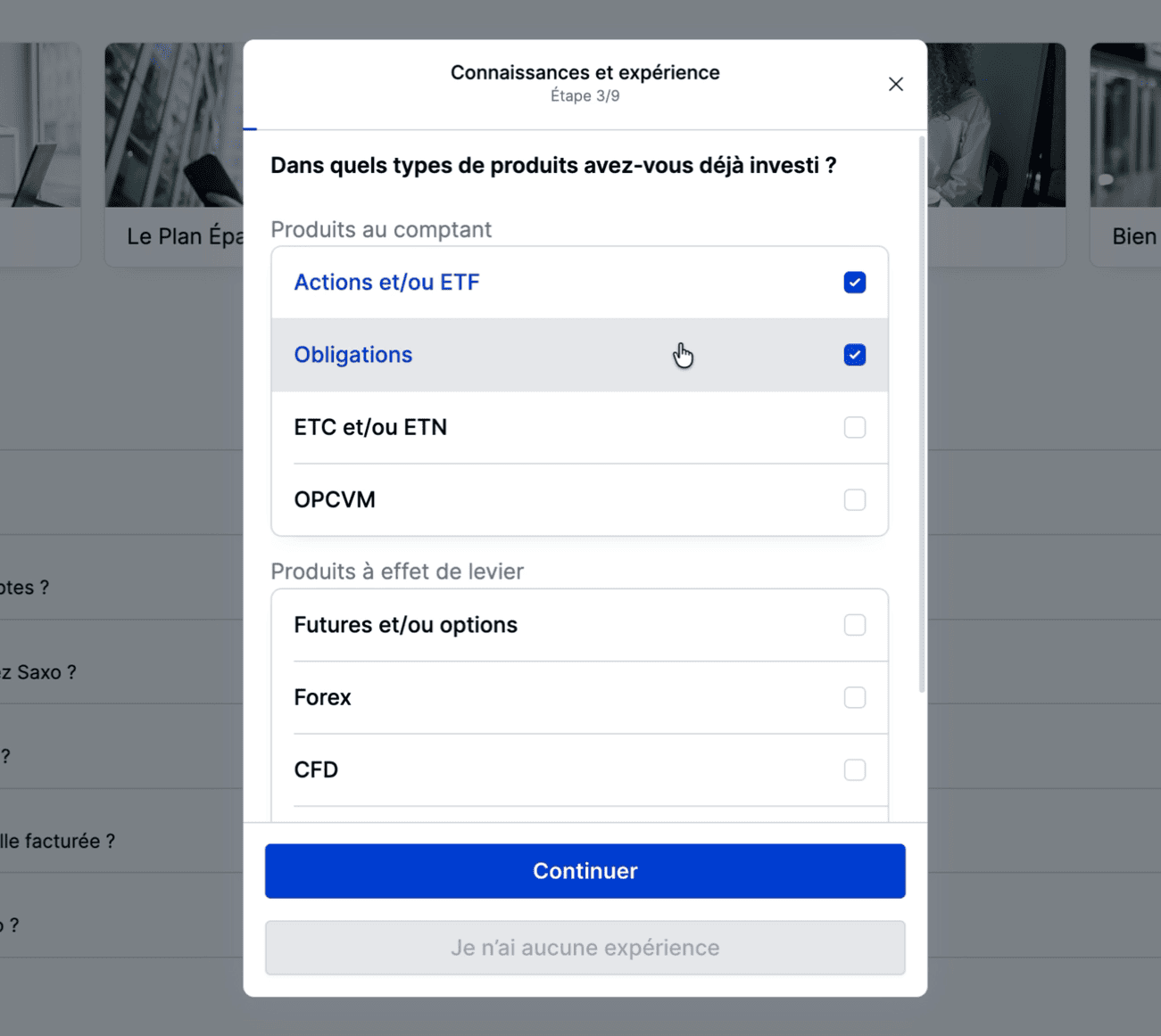 Saxo Banque : questionnaire sur le profil d’investisseur